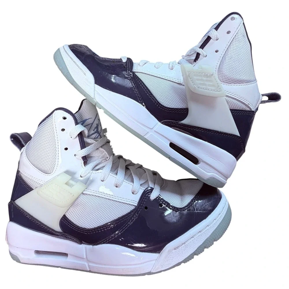 Air Jordan Flight 45 High Midnight Navy White Mens Sneakers DC2550-100 Size 8